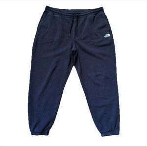 North Face Pants Women’s XL Black Tapered Jogger Sweatpants Pockets Logo